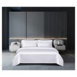 Hotel White Satin Bedding set