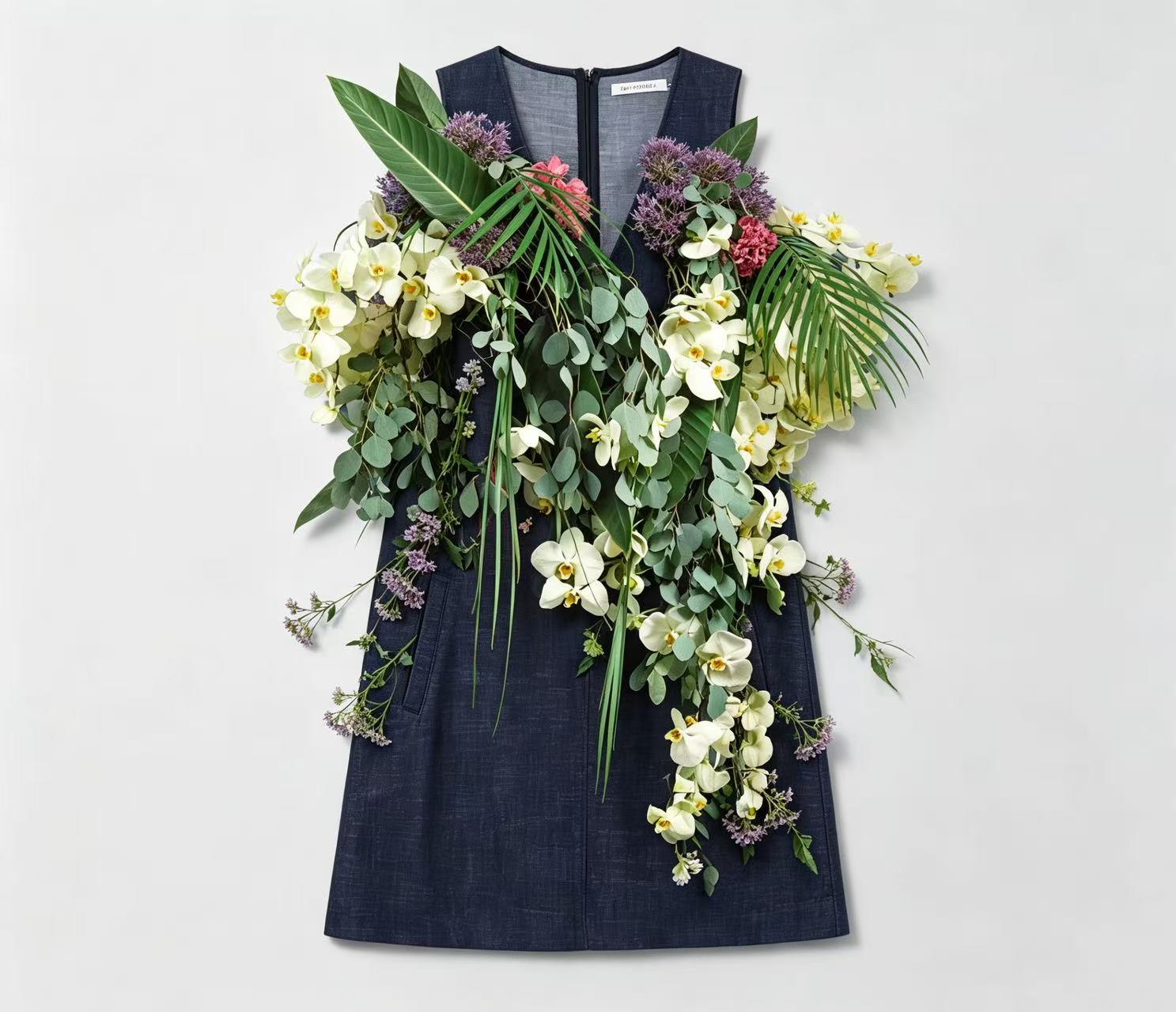 微信图片_20260601122649_17 Denim Wedding Vest Dress | Rustic Western Bridal Mini Dress, Tough & Soft Deathless Romance Outfit for Country Ranch Wedding, Bridal Shoot & Elopement - Image 1