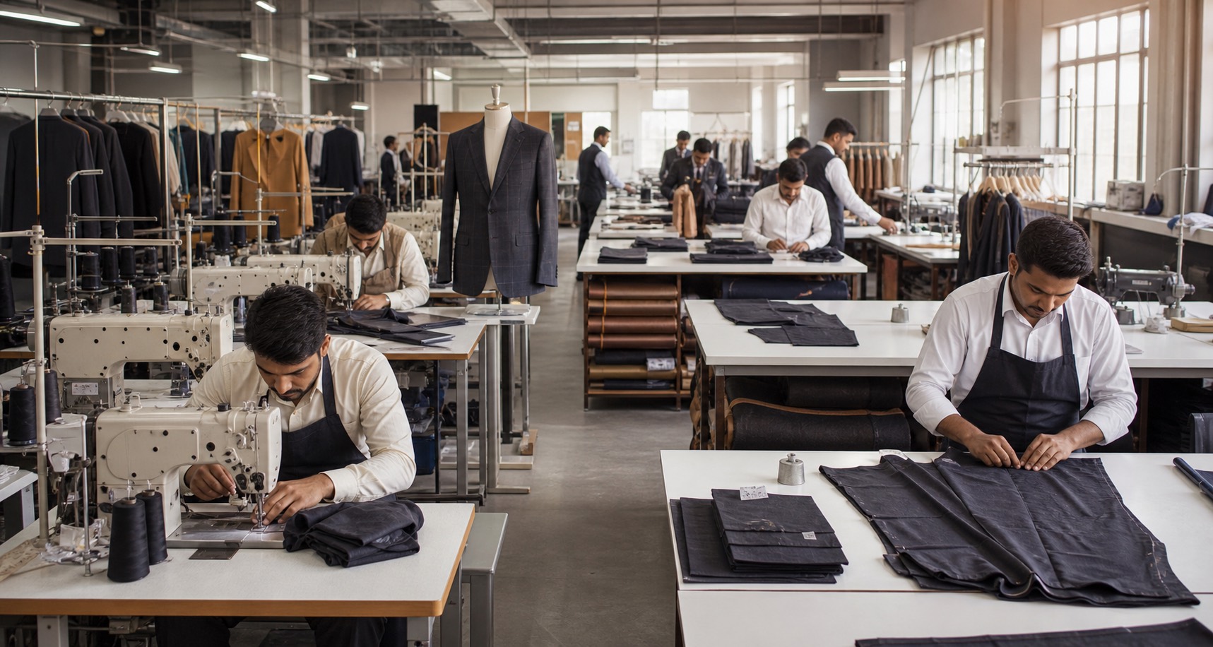 Saelher menswear factory production