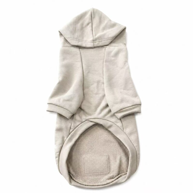 Custom dog hoodie back view