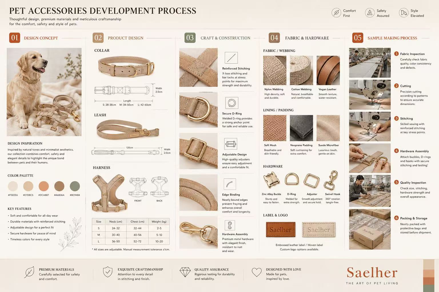 Saelher pet accessories design and development process